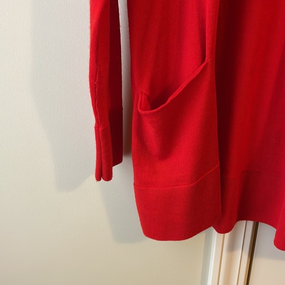 Loft sweater cardigan in large red - Picture 3 of 5
